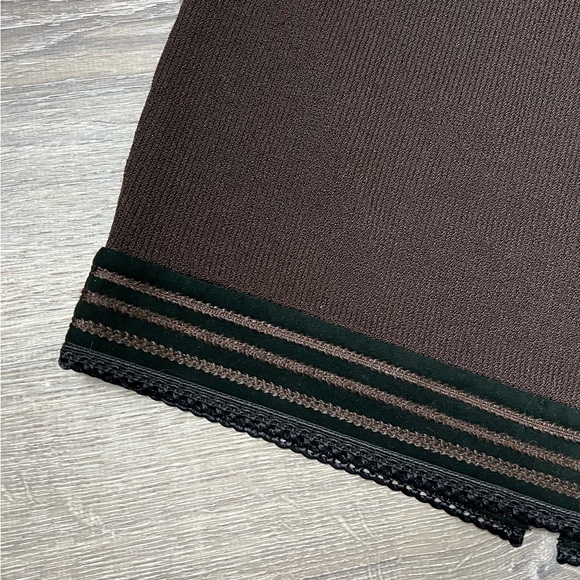 St. John Collection by Marie Gray Brown Wool Blend Skirt- 6 - Picture 2 of 9